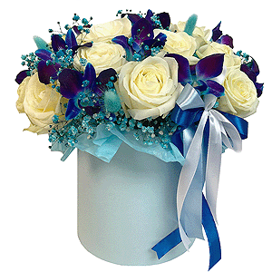 Композиция "Солнце полуночи" с доставкой в Волгограде